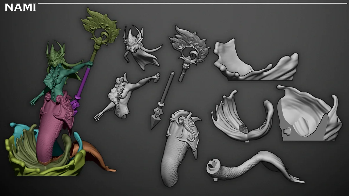 Nami | Fan Art | 3D Printed Resin Model Garage Kit | *Un-Painted* | Inaki Sculpts 6