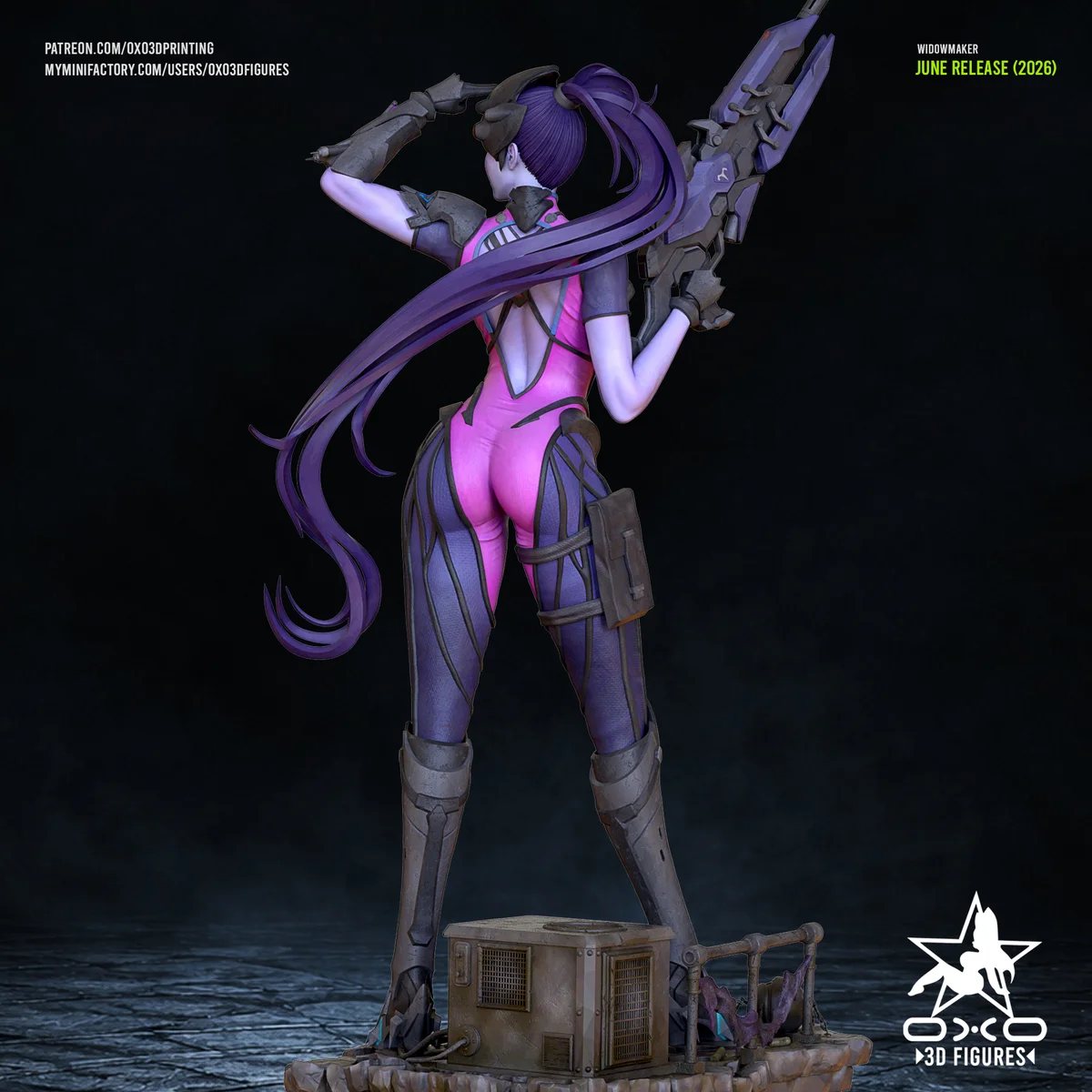 Widowmaker | Fan Art | 3D Printed Resin Model Garage Kit | *Un-Painted* | OXO3D 6