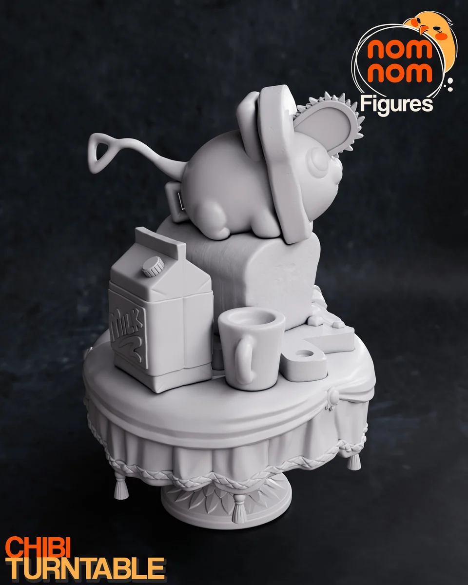 Chibi Pochita | Fan Art | 3D Printed Resin Model Garage Kit | *Un-Painted* | Nomnom 7