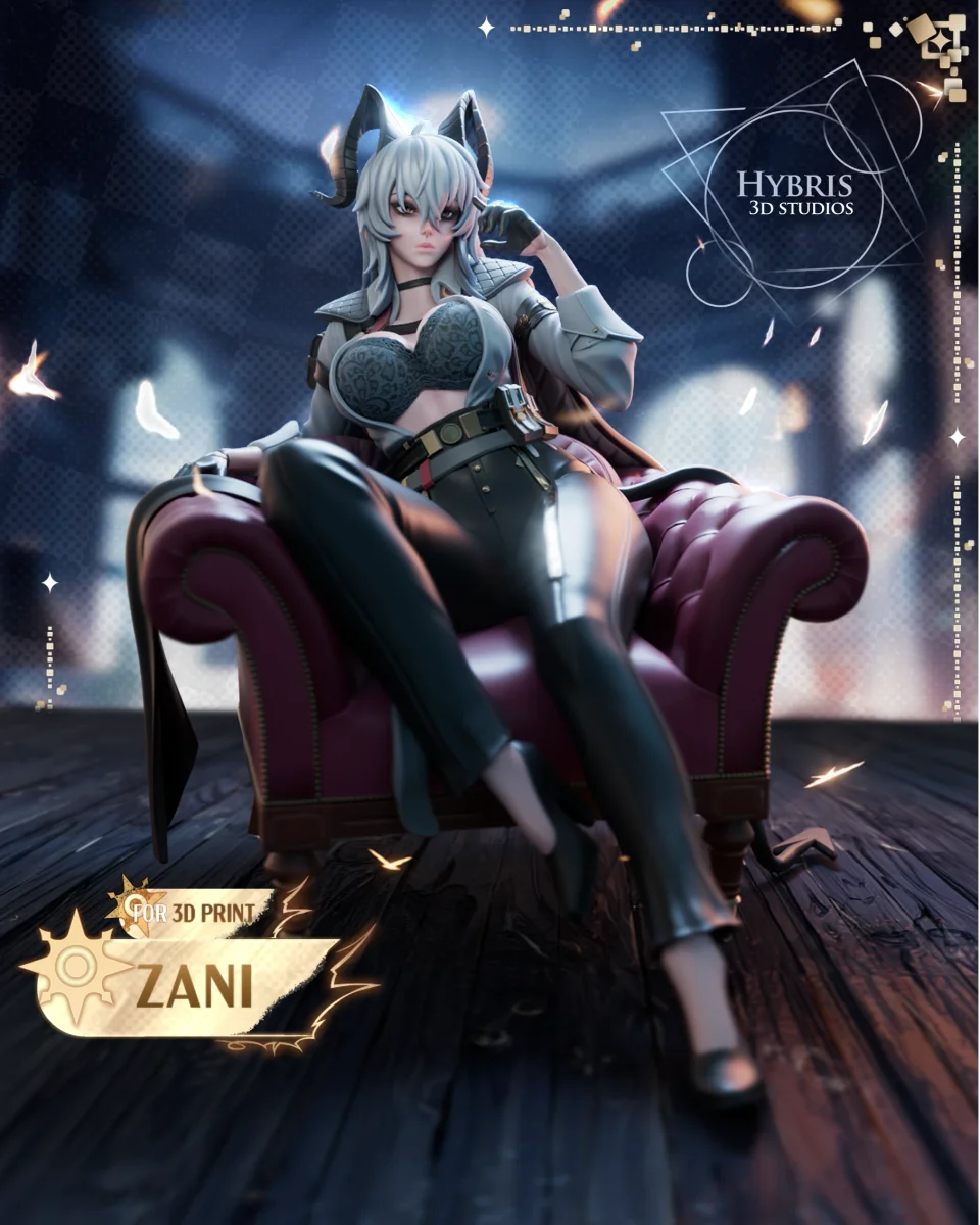 Zani | Fan Art | 3D Printed Resin Model Garage Kit | *Un-Painted* | Hybris Studios 3