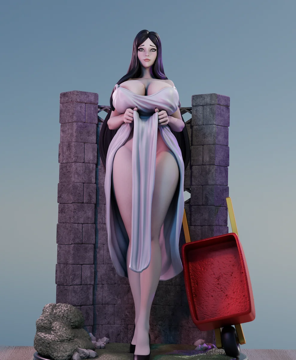 Hachishakusama | Fan Art | 3D Printed Resin Model Garage Kit | *Un-Painted* | Momoji 4