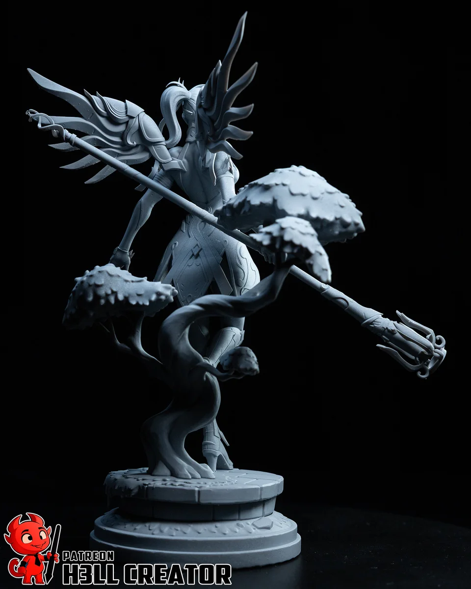 Mercy | Fan Art | 3D Printed Resin Model Garage Kit | *Un-Painted* | H3LL Creator 11
