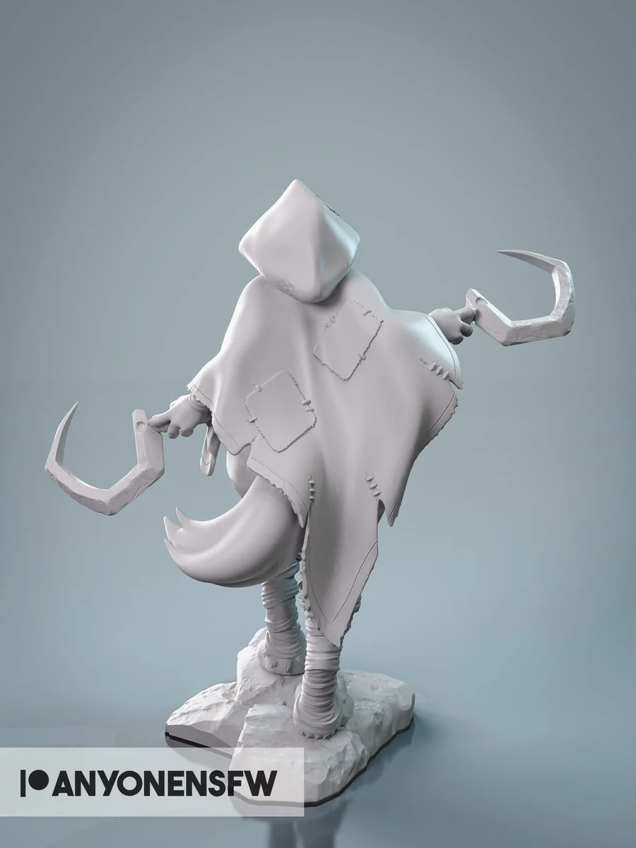 Bad Wolf | Fan Art | 3D Printed Resin Model Garage Kit | *Un-Painted* | AnyoneNSFW 3