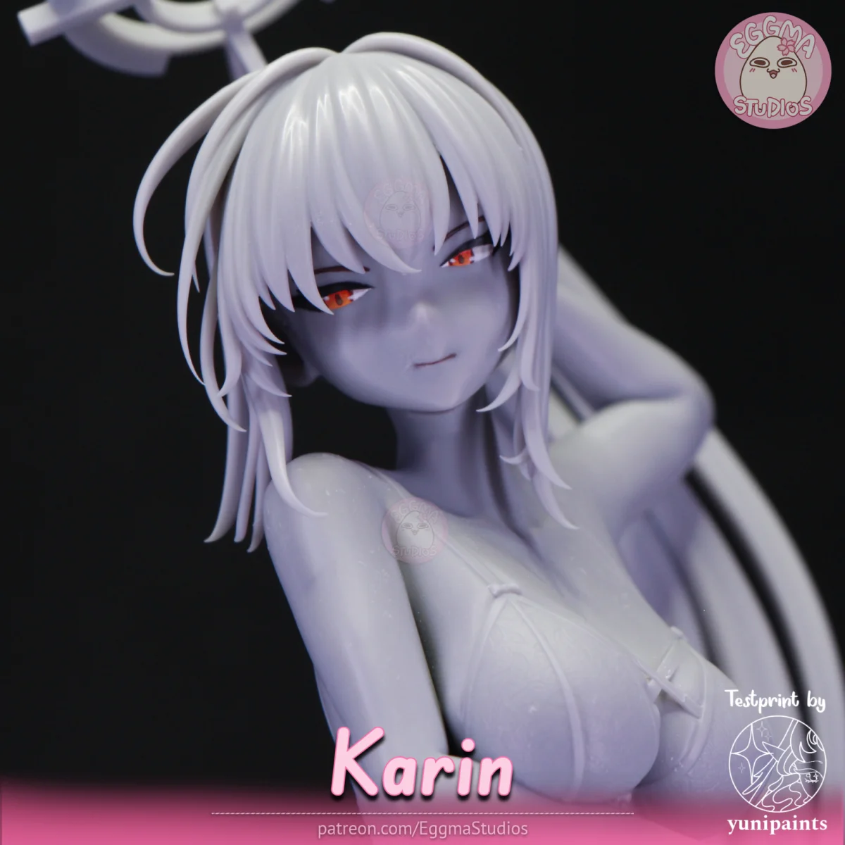 Karin | Fan Art | 3D Printed Resin Model Garage Kit | *Un-Painted* | EggmaStudios 13