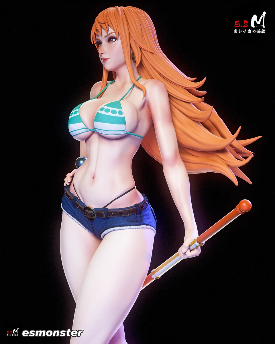 Nami | Fan Art | 3D Printed Resin Model Garage Kit | *Un-Painted* | ES Monster 3