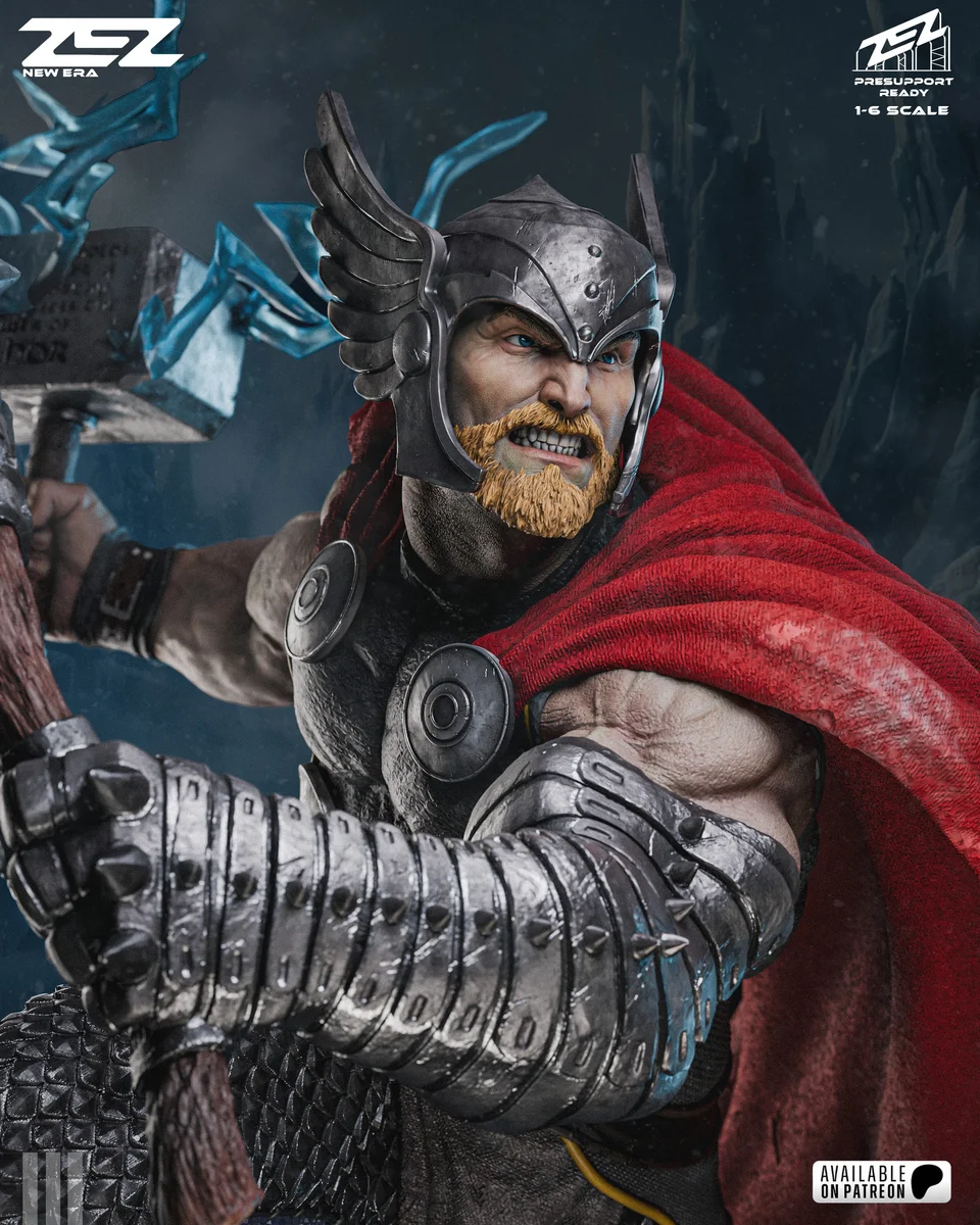 Thor | Fan Art | 3D Printed Resin Model Garage Kit | *Un-Painted* | ZEZ Studio 8