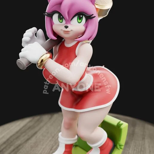 Amy | Fan Art | 3D Printed Resin Model Garage Kit | *Un-Painted* | AnyoneNSFW