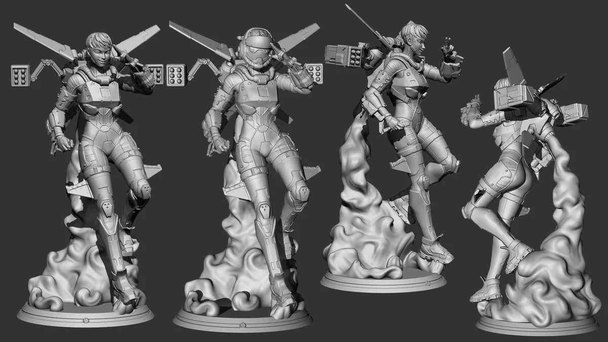 Valkyrie | Fan Art | 3D Printed Resin Model Garage Kit | *Un-Painted* | Inaki Sculpts 7