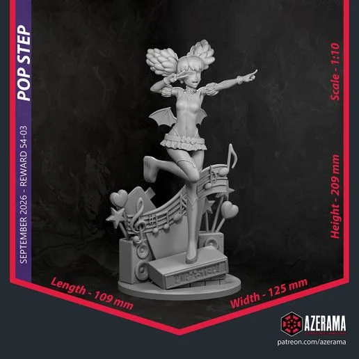 Pop-Step | Fan Art | 3D Printed Resin Model Garage Kit | *Un-Painted* | Azerama 7