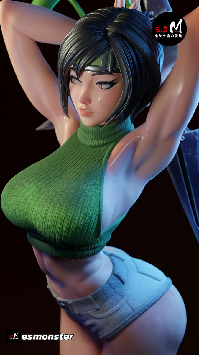 Yuffie | Fan Art | 3D Printed Resin Model Garage Kit | *Un-Painted* | ES Monster