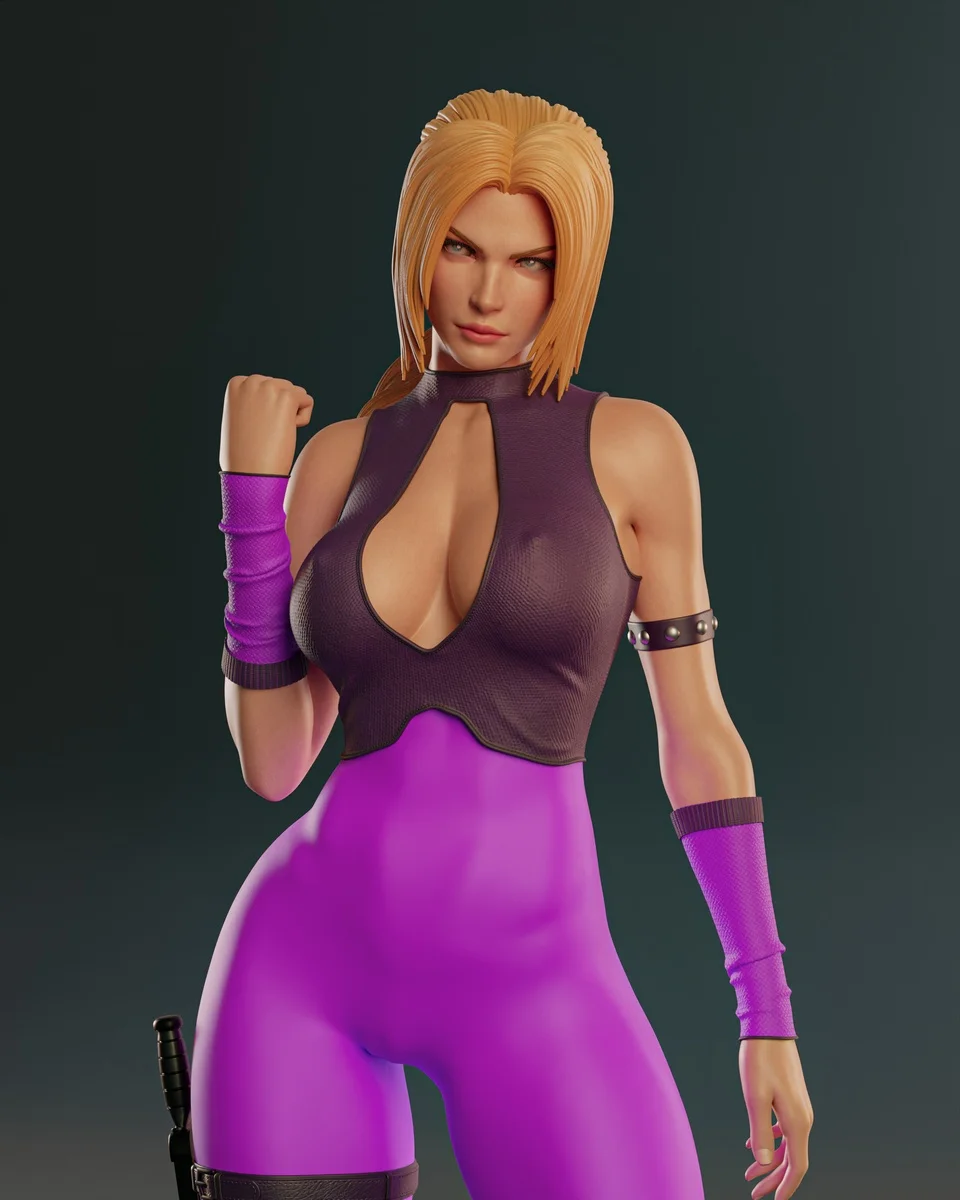 Nina Williams | Fan Art | 3D Printed Resin Model Garage Kit | *Un-Painted* | Abe3D 5