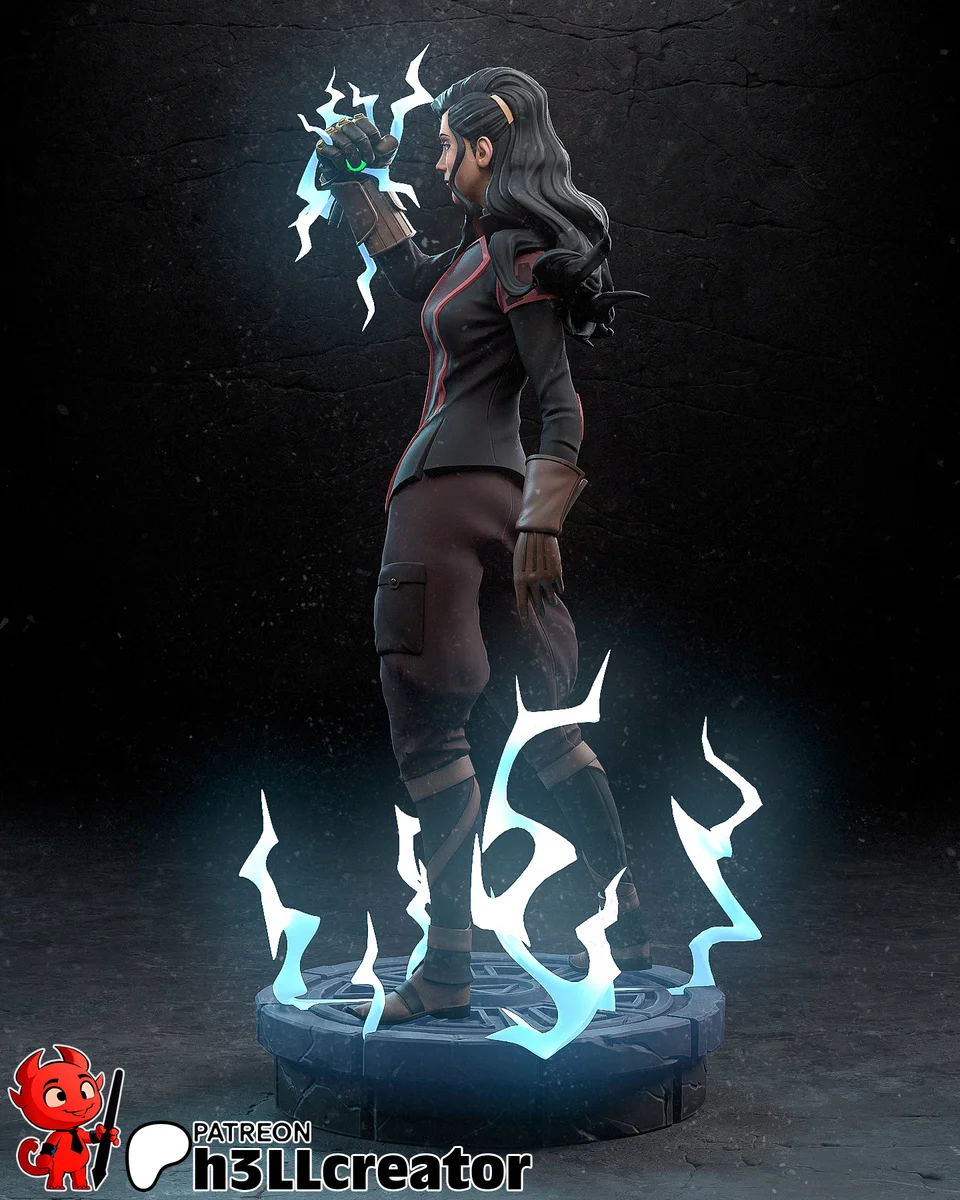 Asami Sato | Fan Art | 3D Printed Resin Model Garage Kit | *Un-Painted* | H3LL Creator 3