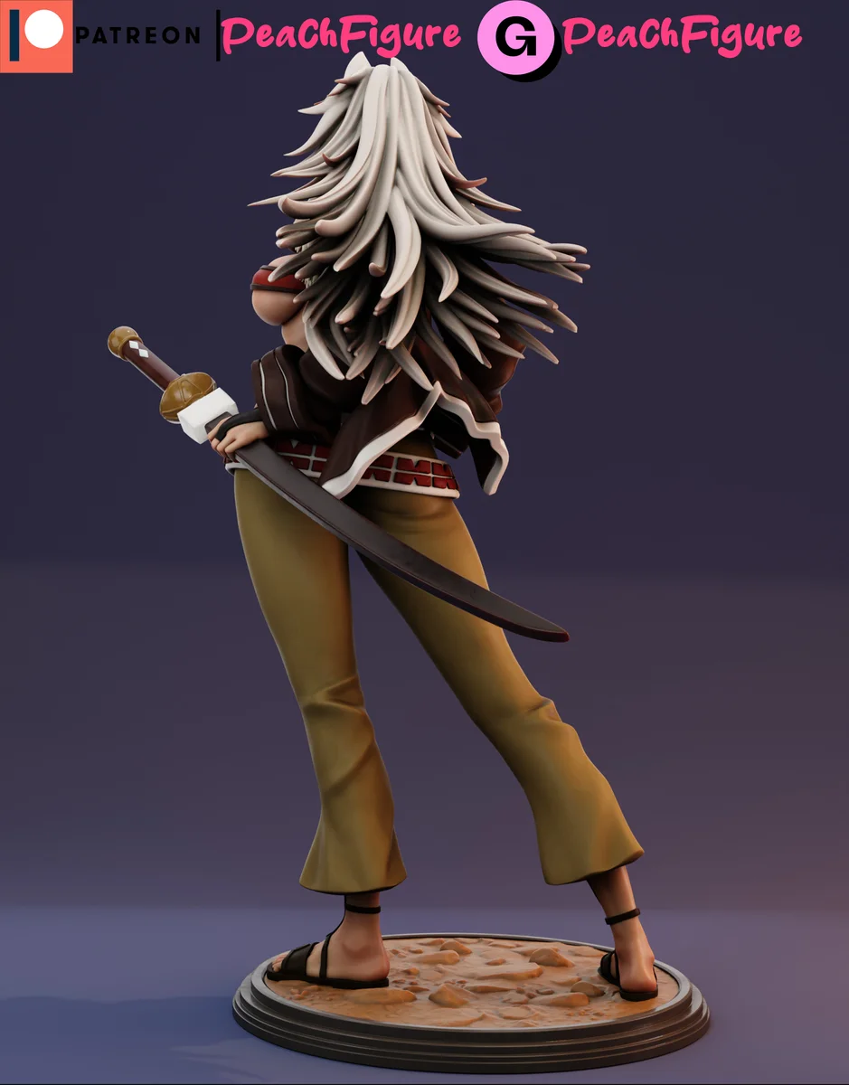 Ghislaine Deododia | Fan Art | 3D Printed Resin Model Garage Kit | *Un-Painted* | Peach Figure 3
