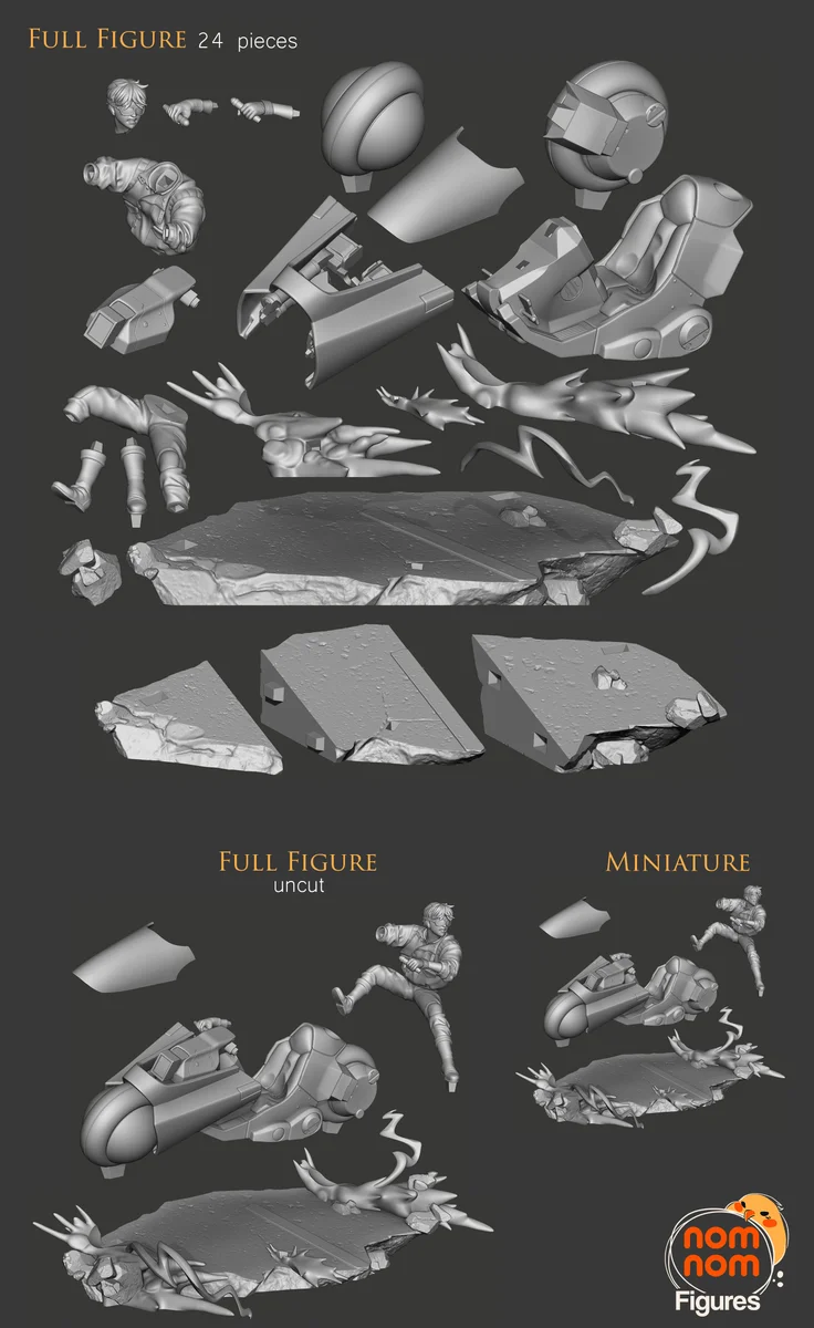 Kaneda | Fan Art | 3D Printed Resin Model Garage Kit | *Un-Painted* | Nomnom 3