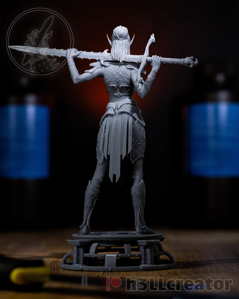 Lae'zel | Fan Art | 3D Printed Resin Model Garage Kit | *Un-Painted* | H3LL Creator 9
