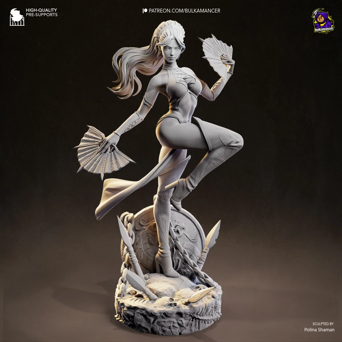 Kitana | Fan Art | 3D Printed Resin Model Garage Kit | *Un-Painted* | Bulkamancer 6