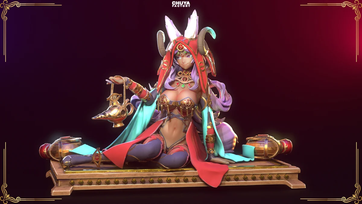 Queen of Sheba | Fan Art | 3D Printed Resin Model Garage Kit | *Un-Painted* | Chuya Factory 4