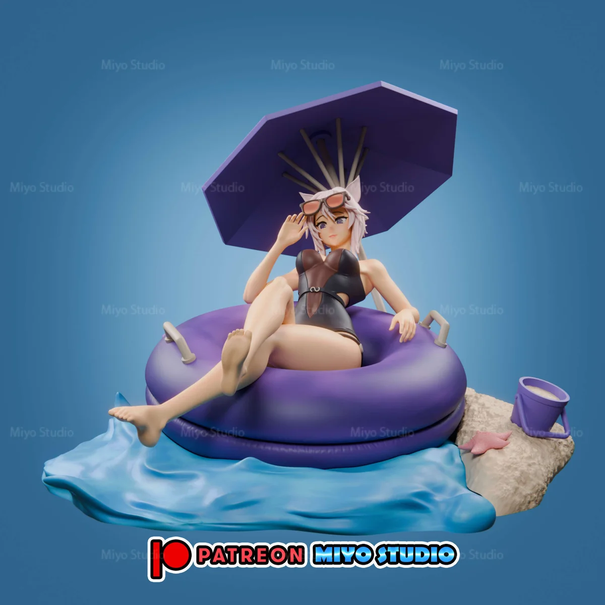 Zeta | Fan Art | 3D Printed Resin Model Garage Kit | *Un-Painted* | MiyoStudio