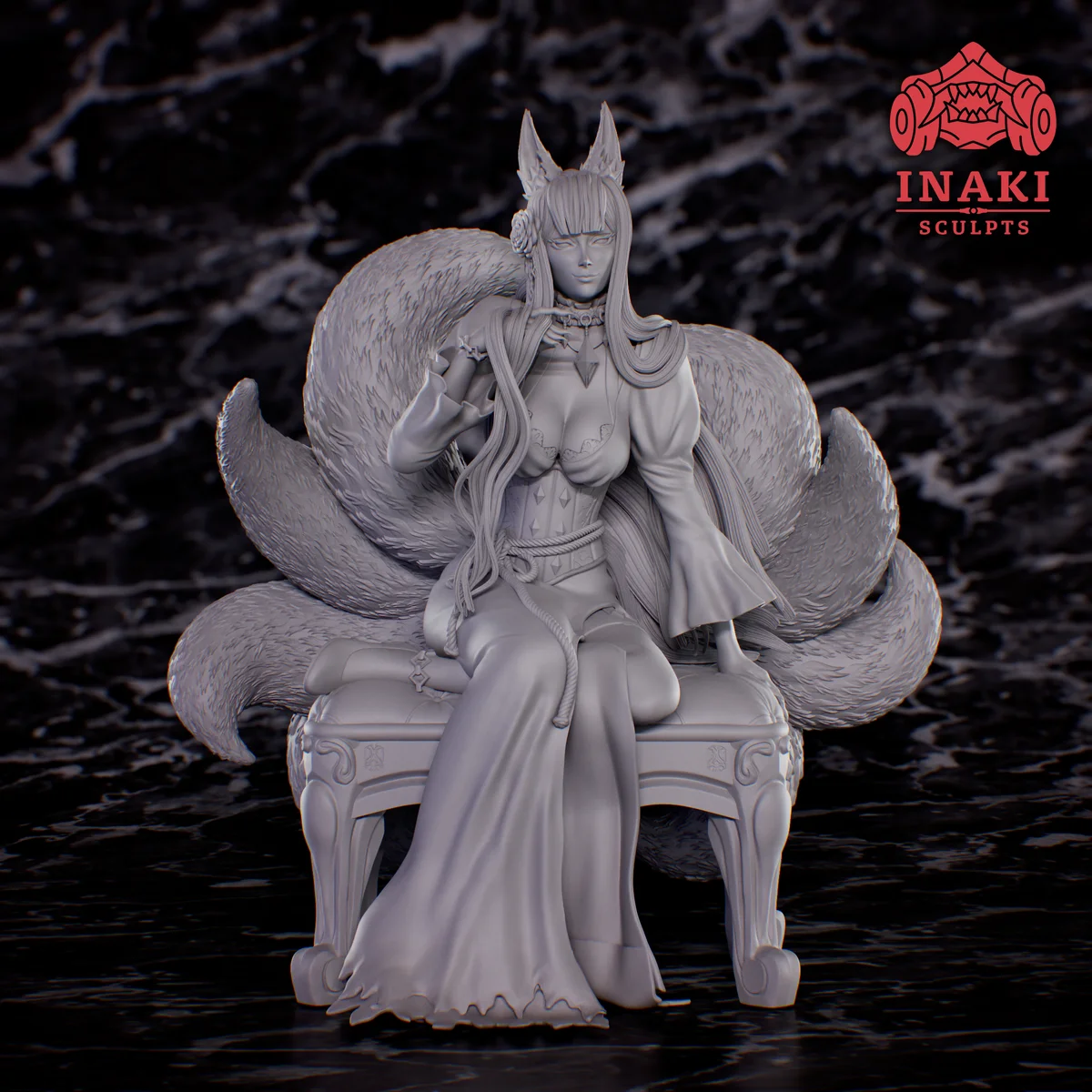 Nina Kosaka | Fan Art | 3D Printed Resin Model Garage Kit | *Un-Painted* | Inaki Sculpts 4