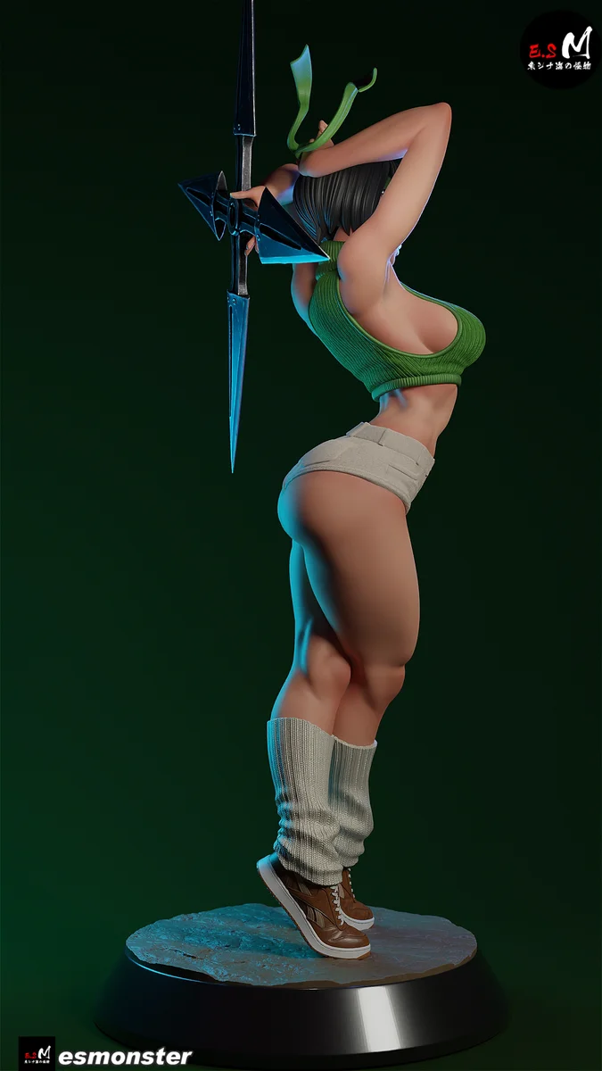 Yuffie | Fan Art | 3D Printed Resin Model Garage Kit | *Un-Painted* | ES Monster 35