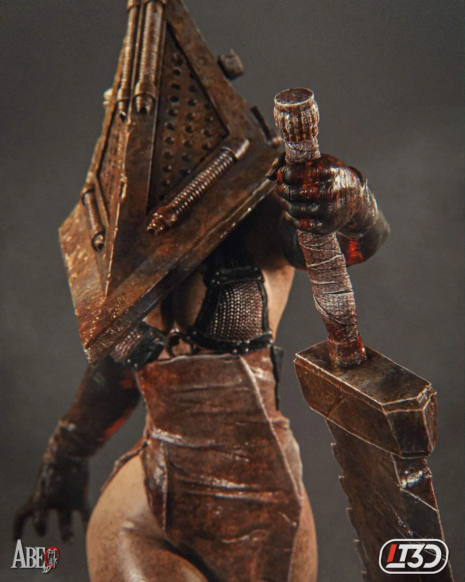 Pyramid Head | Fan Art | 3D Printed Resin Model Garage Kit | *Un-Painted* | Abe3D 4
