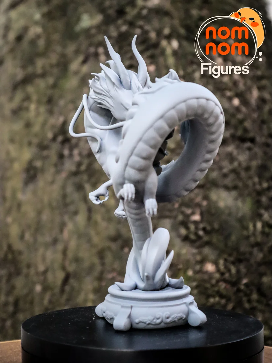 Chibi Chihiro and Haku | Fan Art | 3D Printed Resin Model Garage Kit | *Un-Painted* | Nomnom 6