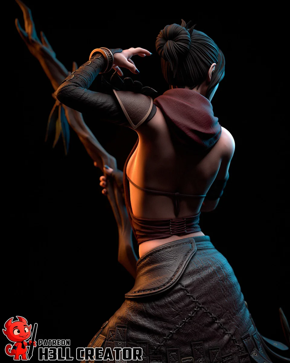 Morrigan | Fan Art | 3D Printed Resin Model Garage Kit | *Un-Painted* | H3LL Creator 7