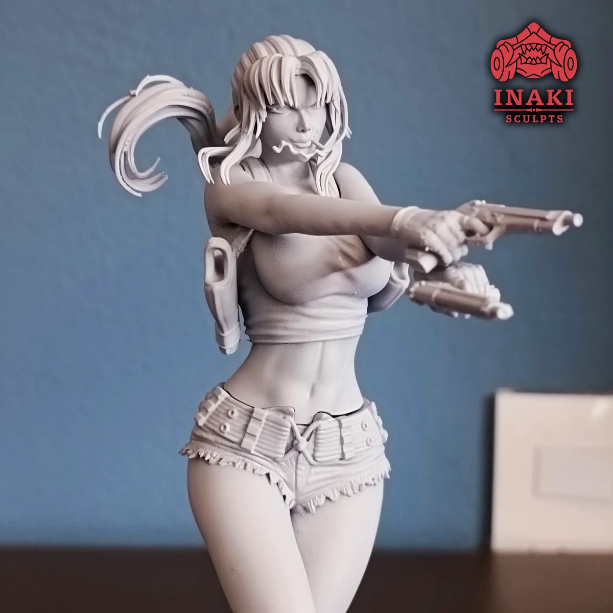Revy | Fan Art | 3D Printed Resin Model Garage Kit | *Un-Painted* | Inaki Sculpts 7