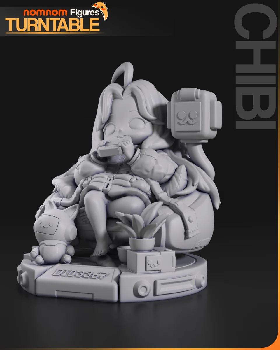 Chibi Diana | Fan Art | 3D Printed Resin Model Garage Kit | *Un-Painted* | Nomnom 5