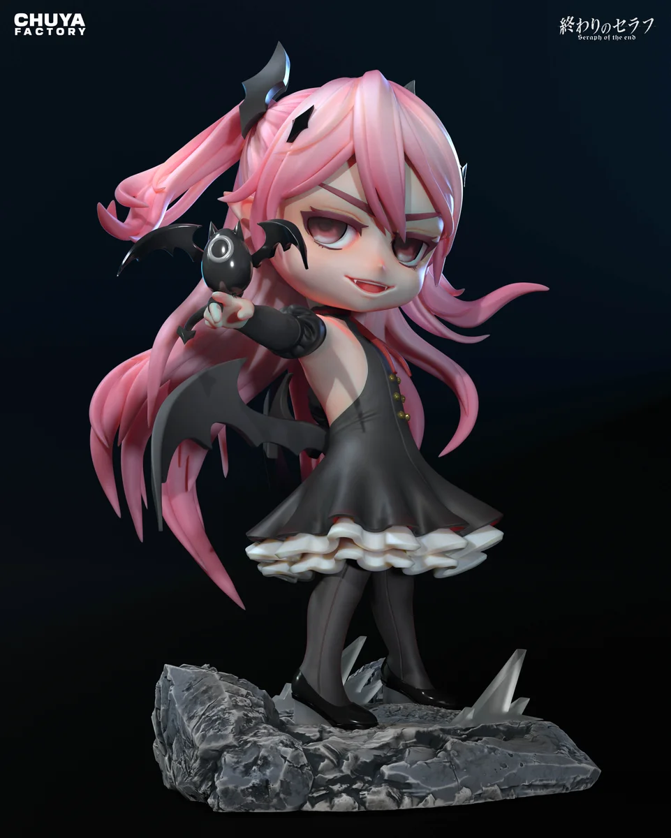 Chibi Krul Tepes | Fan Art | 3D Printed Resin Model Garage Kit | *Un-Painted* | Chuya Factory 3
