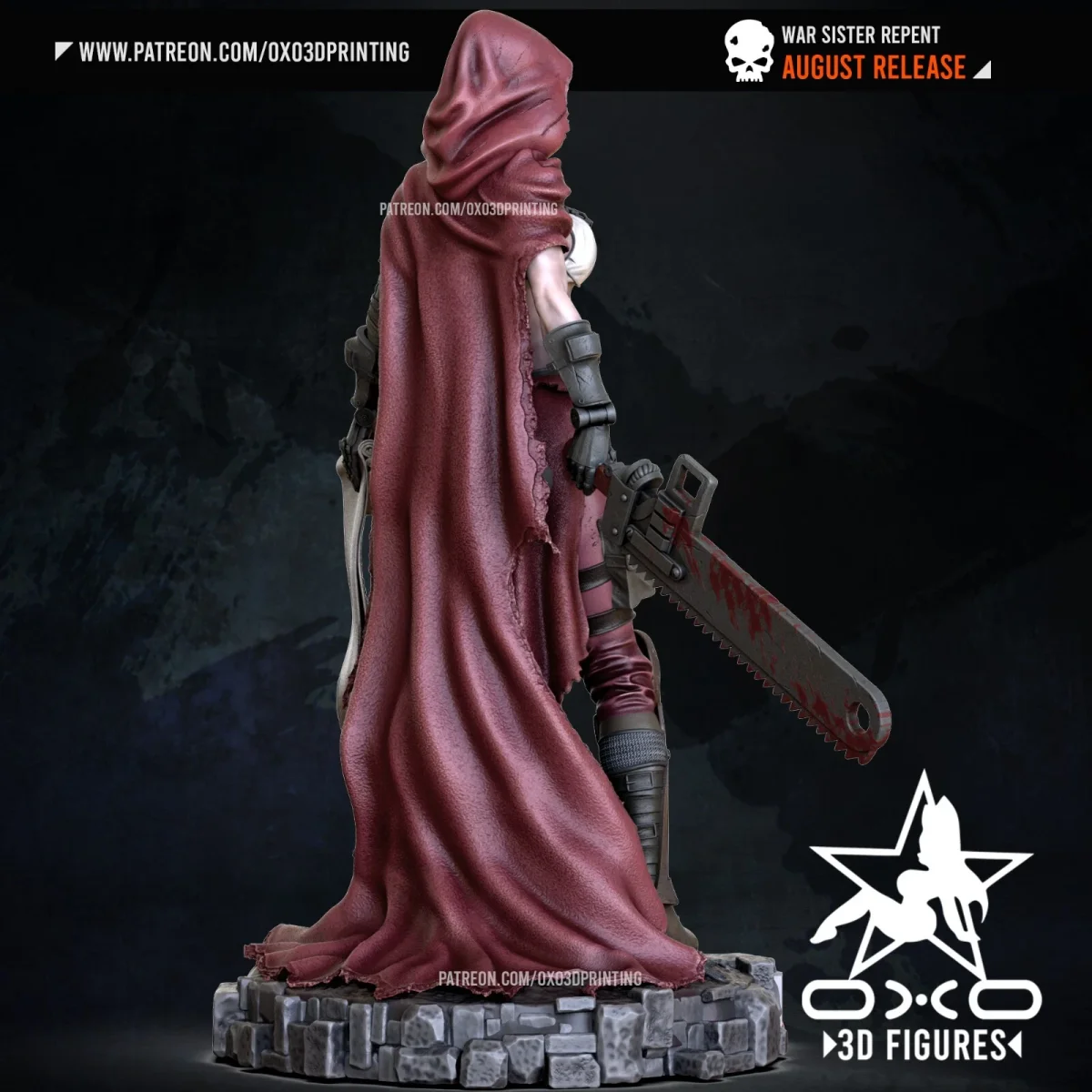 War Sister Repent | Fan Art | 3D Printed Resin Model Garage Kit | *Un-Painted* | OXO3D 4