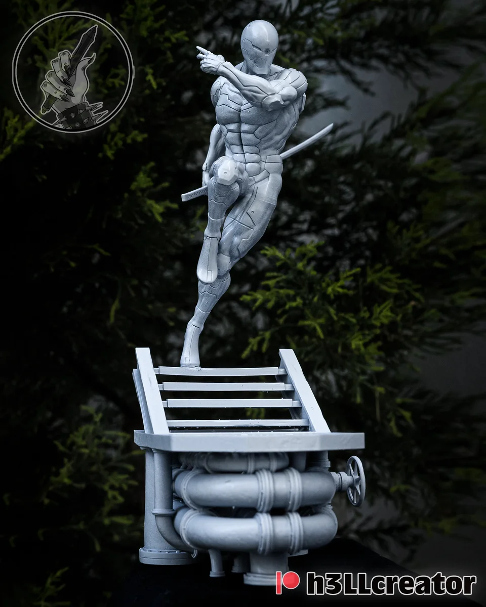 Gray Fox | Fan Art | 3D Printed Resin Model Garage Kit | *Un-Painted* | H3LL Creator 3
