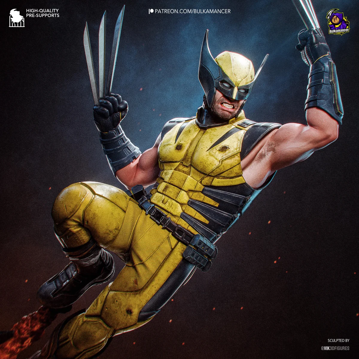 Wolverine | Fan Art | 3D Printed Resin Model Garage Kit | *Un-Painted* | Bulkamancer 4
