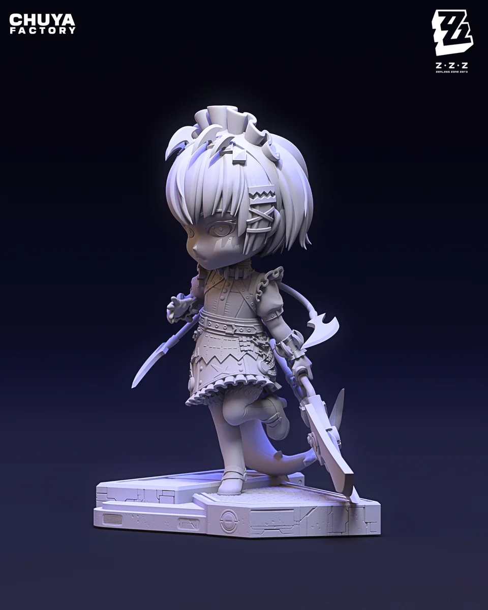 Chibi Ellen Joe | Fan Art | 3D Printed Resin Model Garage Kit | *Un-Painted* | Chuya Factory 18