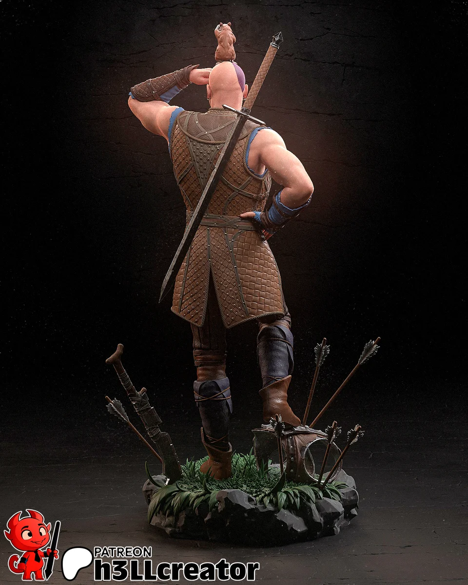 Minsc and Boo | Fan Art | 3D Printed Resin Model Garage Kit | *Un-Painted* | H3LL Creator 5