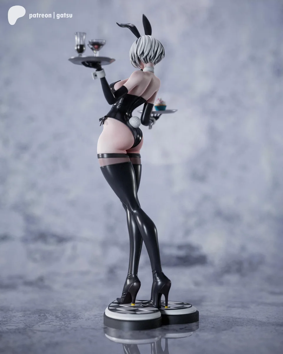 2B - Bunny | Fan Art | 3D Printed Resin Model Garage Kit | *Un-Painted* | Gatsu Studios 3