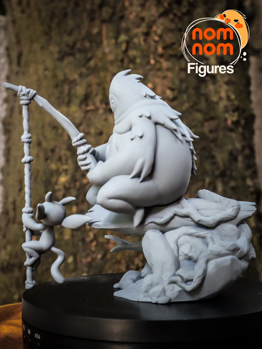 Chibi Ori and Naru | Fan Art | 3D Printed Resin Model Garage Kit | *Un-Painted* | Nomnom 6