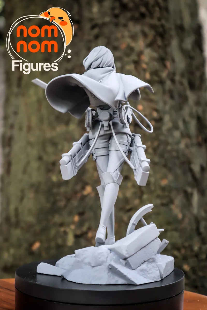 Mikasa Ackerman | Fan Art | 3D Printed Resin Model Garage Kit | *Un-Painted* | Nomnom 7