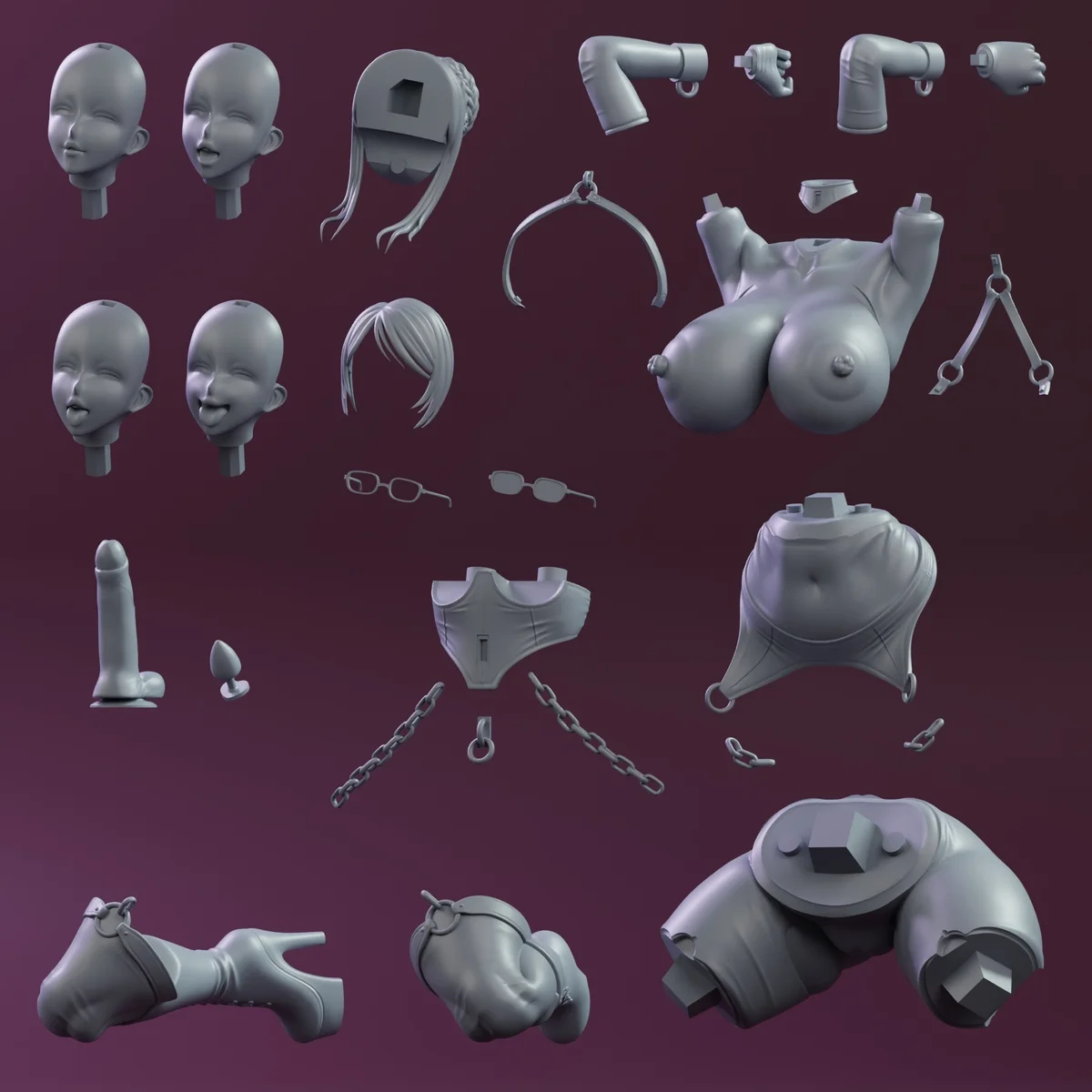 Rinko | Fan Art | 3D Printed Resin Model Garage Kit | *Un-Painted* | KiTNo 8