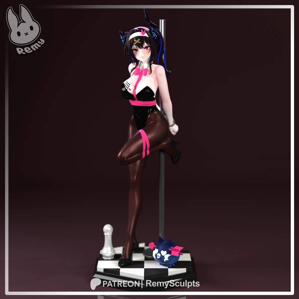 Nerissa (Rabbit Hole) | Fan Art | 3D Printed Resin Model Garage Kit | *Un-Painted* | Remy Sculpts 3