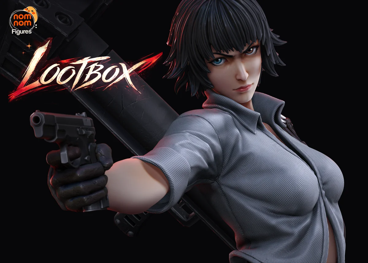 Lady - Devil May Cry | Fan Art | 3D Printed Resin Model Garage Kit | *Un-Painted* | Nomnom 3