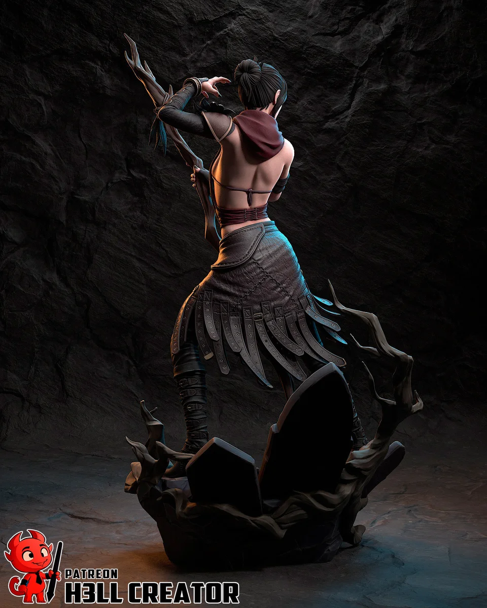 Morrigan | Fan Art | 3D Printed Resin Model Garage Kit | *Un-Painted* | H3LL Creator 8