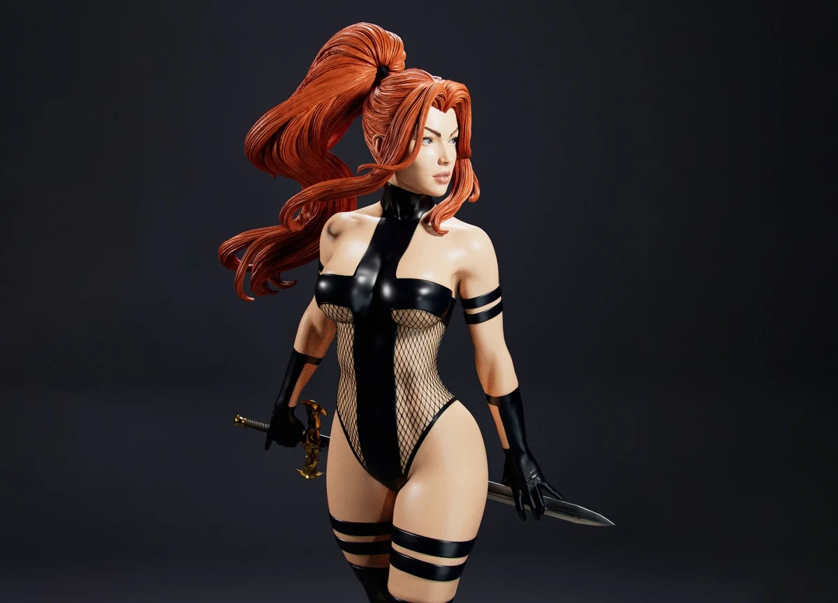 Avengelyne | Fan Art | 3D Printed Resin Model Garage Kit | *Un-Painted* | Abe3D