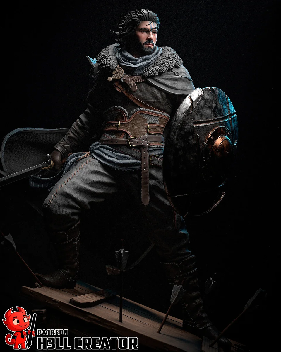 Kliff | Fan Art | 3D Printed Resin Model Garage Kit | *Un-Painted* | H3LL Creator 11