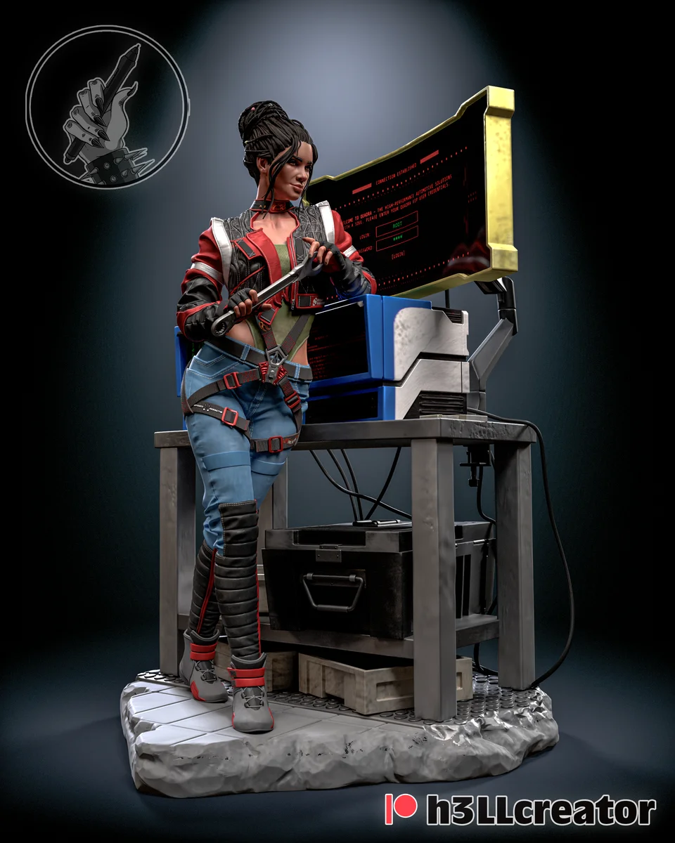 Panam Palmer | Fan Art | 3D Printed Resin Model Garage Kit | *Un-Painted* | H3LL Creator 3