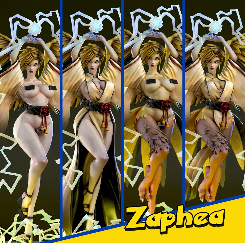 Zaphea - Waifumon | Fan Art | 3D Printed Resin Model Garage Kit | *Un-Painted* | SiryllArt