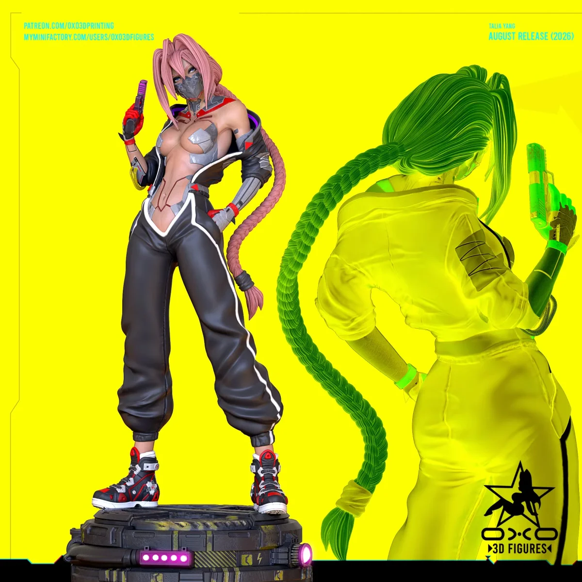 Talia Yang | Fan Art | 3D Printed Resin Model Garage Kit | *Un-Painted* | OXO3D 3