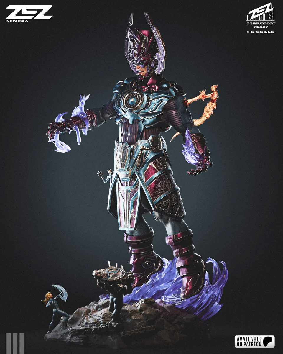 Galactus | Fan Art | 3D Printed Resin Model Garage Kit | *Un-Painted* | ZEZ Studio 5
