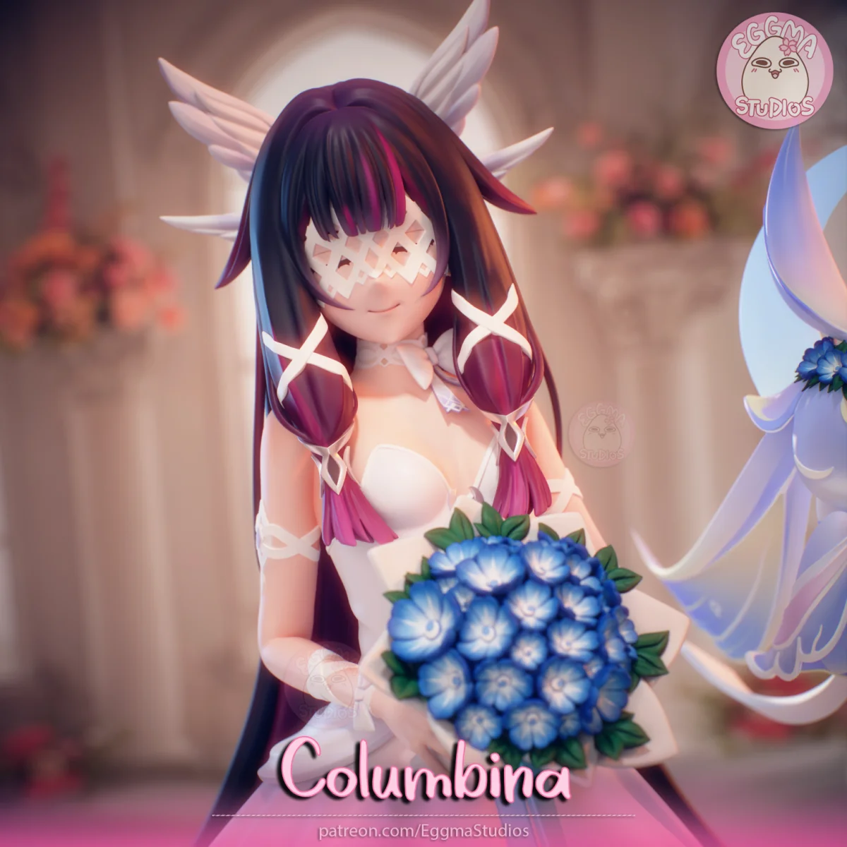 Columbina | Fan Art | 3D Printed Resin Model Garage Kit | *Un-Painted* | EggmaStudios 5