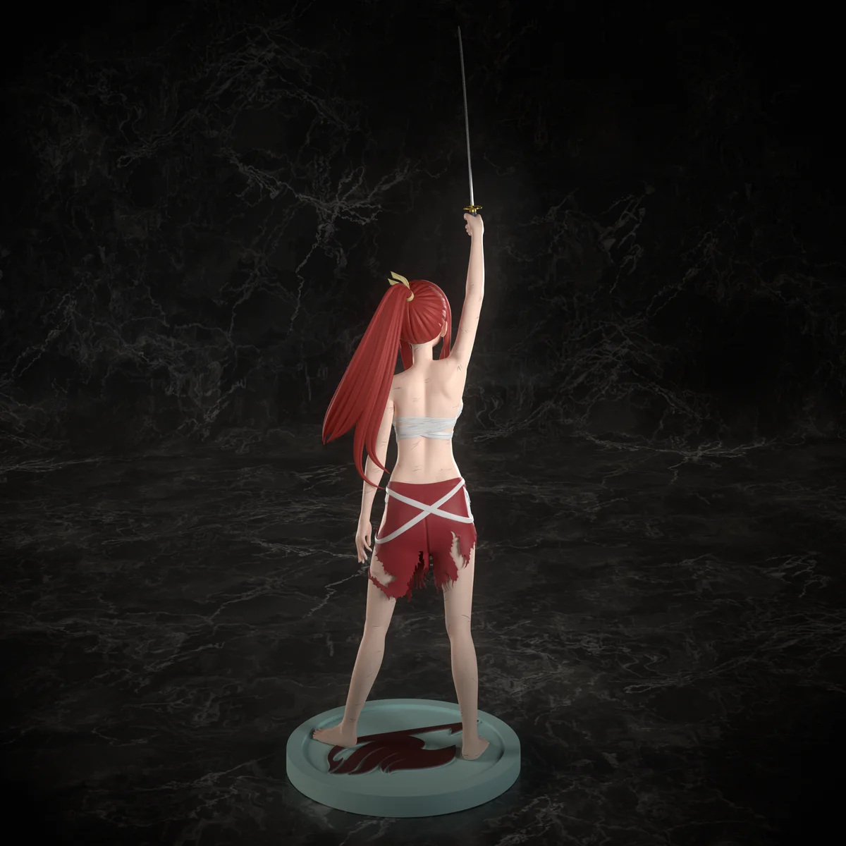 Erza Scarlet | Fan Art | 3D Printed Resin Model Garage Kit | *Un-Painted* | Inari Figure 3
